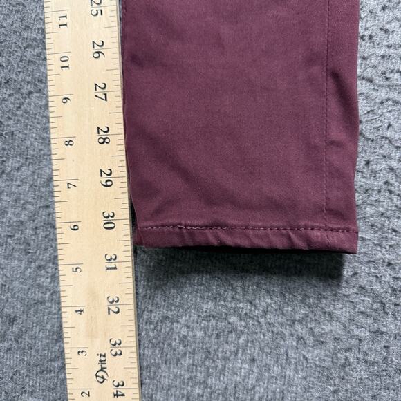 AG Adriano Goldschmied Jeans Womens 24 Burgundy Prima Crop Mid Rise Cigarette - Picture 8 of 8